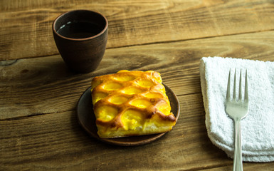 piece of cake with coffe