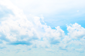 Blue sky and White cloud: clear blue sky with plain white cloud