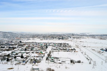 Вид на город Ужур с высоты
