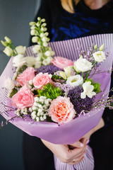 nice bouquet in the hands