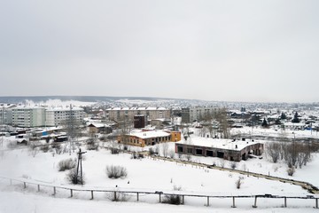 Вид на город Ужур с высоты