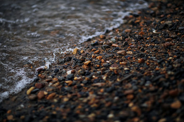 Waves from the evening surf