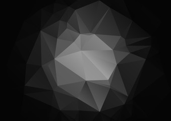 Abstract low poly geometric background. Polygonal crystal effect vector. Futuristic textures.