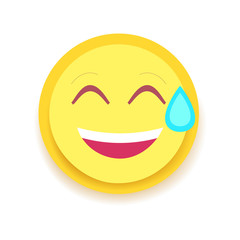 Emodji Icon. Emoticon for chat, messages,web. Isolated vector illustration 