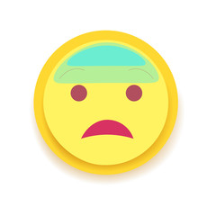 Fototapeta premium Emodji Icon. Emoticon for chat, messages,web. Isolated vector illustration 