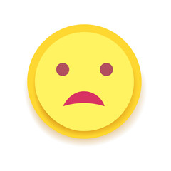 Emodji Icon. Emoticon for chat, messages,web. Isolated vector illustration