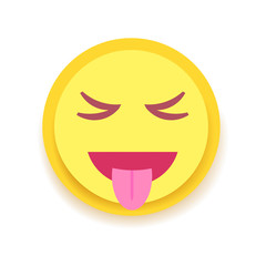 Emodji Icon. Emoticon for chat, messages,web. Isolated vector illustration 