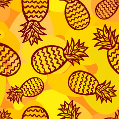 pineapple seamless background