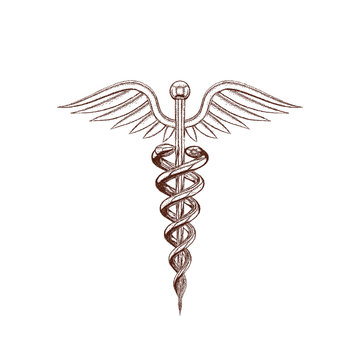 Medical symbol. Isolated on white background. Vector illustration.