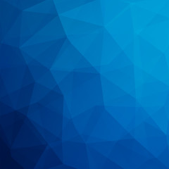 Fototapeta premium Blue polygonal vector background. Can be used in cover design, book design, website background. Vector illustration