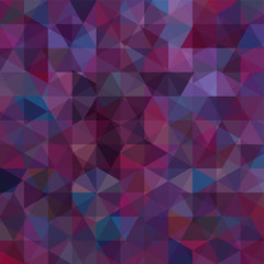 Obraz premium Abstract background consisting of purple triangles. Geometric design for business presentations or web template banner flyer. Vector illustration