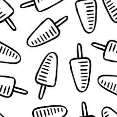 seamless pattern with ice cream