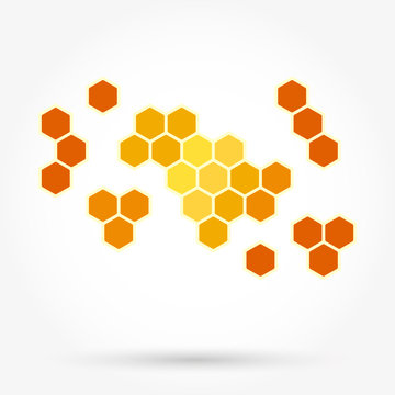 Honeycomb background texture