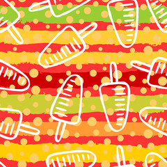 seamless pattern with ice cream