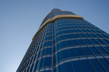 Fototapeta na wymiar Abstract of World's tallest building Burj Khalifa