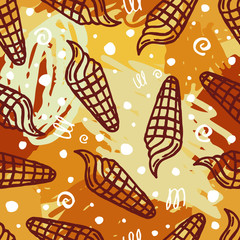 seamless pattern with ice cream