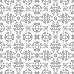 Gray seamless design on white background