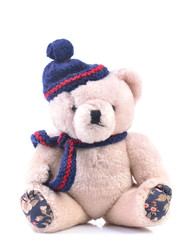 Teddy bear isolated on a white background