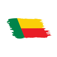 Benin flag, vector illustration