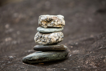 Fototapeta na wymiar Rock Balance which symbolic to spiritual practice