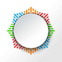 Abstract modern geometric background. Vector illustration.