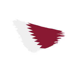Qatar flag, vector illustration