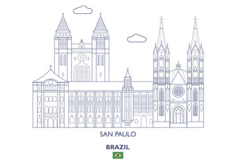 San Paulo City Skyline, Brazil