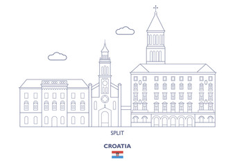 Split City Skyline, Croatia