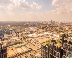 Panorama of Petaling Jaya from height (suburb of KL, Malaysia)