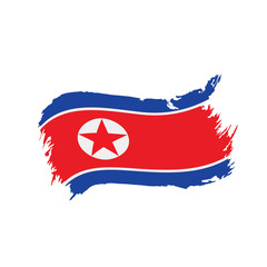 North Korea flag, vector illustration