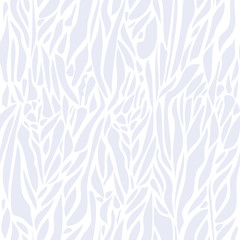 Vector Abstract seamless pattern with curved spots. Light-gray spots on white background. Modern graphic design. 