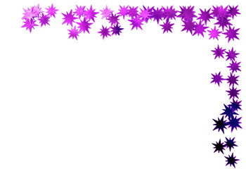 étoiles violettes en coin de page 