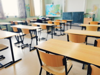 Empty Classroom in a School 