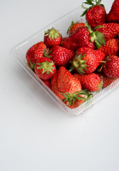 A box of strawberries