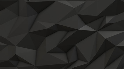 Gray abstract low poly triangle background