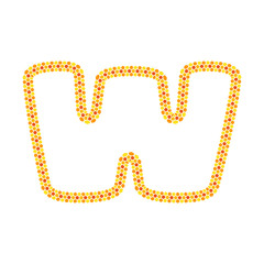 W Hexagon Letter Logo Icon Design