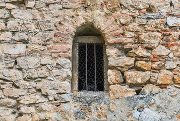 Fototapeta na wymiar Stone wall in Ohrid