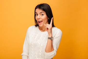 Portrait of a happy young woman