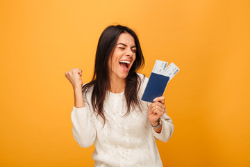 Portrait of a happy young woman