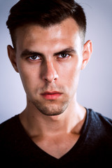 Obraz premium handsome young man in photo studio