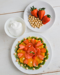 healthy fruit plate