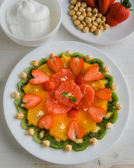 healthy fruit plate
