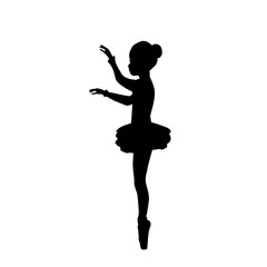 Girl ballerina silhouette dance ballet © KozyrevaElena