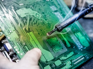 Repair of old motherboard