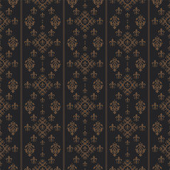 Seamless Damask Wallpaper Vector