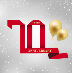 anniversary, aniversary, seventy years anniversary celebration logotype. 70th years anniversary logo