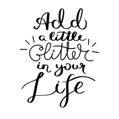 Hand written calligraphy quote motivation for life and happiness. For postcard, poster, prints, cards graphic design.