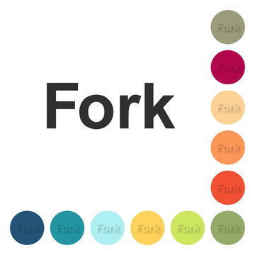 Farbige Buttons - Fork
