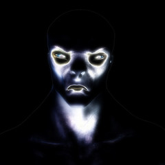 Digital 3D Illustration of a creepy Creature