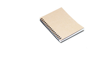 NOTEBOOK ISOLATED ON WHITE